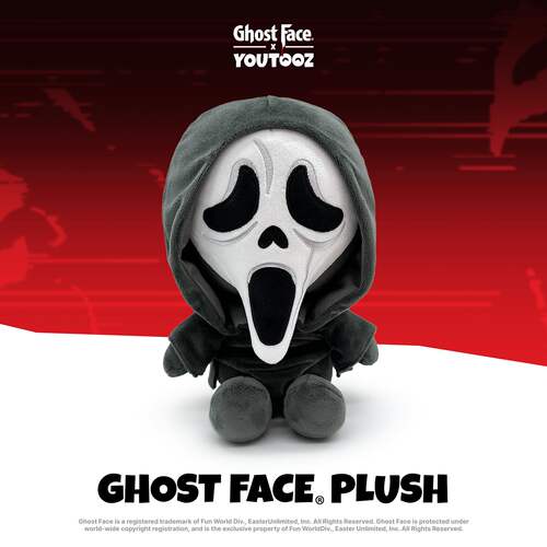 GUMO现货Ghost Face鬼面杀手Scream惊声尖叫正版毛绒玩偶黑色23cm