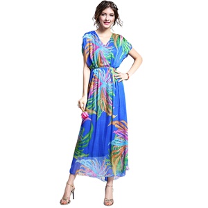 奈昕让您穿着好看个性化私人订制 115318 new dress优美短袖收腰V