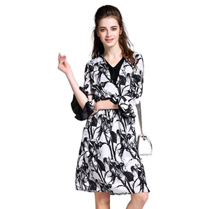 奈昕让您穿着好看个性化私人订制 114231 new dress端庄大气V领中