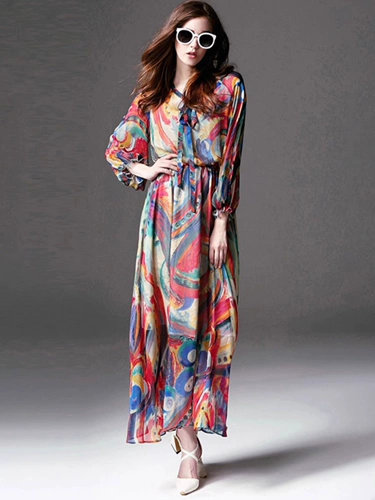 [Ограниченная покупка одной штуки по пробной цене] Naixin позволяет вам носить красивое платье 1114 Yi, длинную юбку с принтом, высококачественный снег