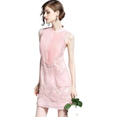 无袖 奈昕个性 短 镂空绣花精致轻奢修身 清纯夏季 化私人订制 31566