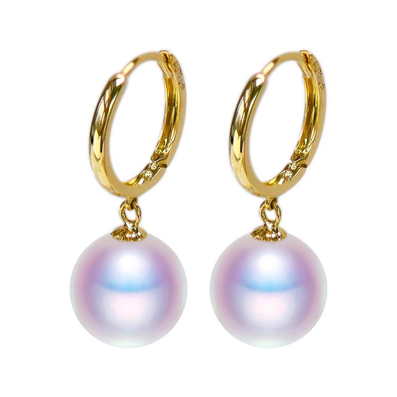 刘亦菲同款日本耳环耳扣18K黄金强光正圆耳饰女,珠宝/钻石/翡翠,耳饰,淘宝优惠券,粉丝福利购,淘宝优惠卷