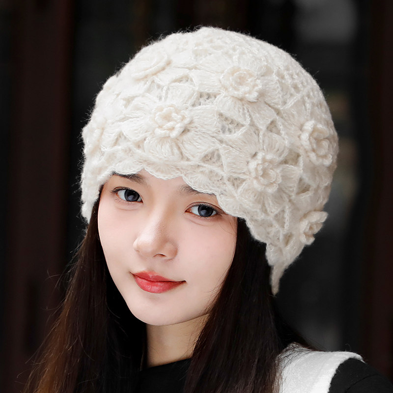 草莓恋人针织帽女秋冬