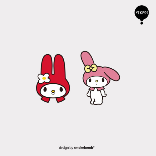 smokebomblab kids创意纹身贴纸 儿童款my melody 美乐蒂
