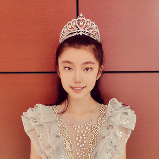 欧式奢华高级感新娘皇冠头饰儿童生日礼物走秀演出女王范公主王冠