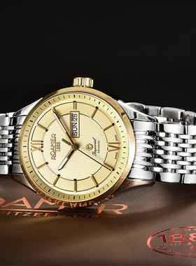 roamer【官方新款】瑞士罗马表表机械男表原装信心皇族商务特卖