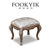 福溢家居 卧室椅子 意大利风维罗纳系列梳妆凳梳妆台化妆凳子欧式