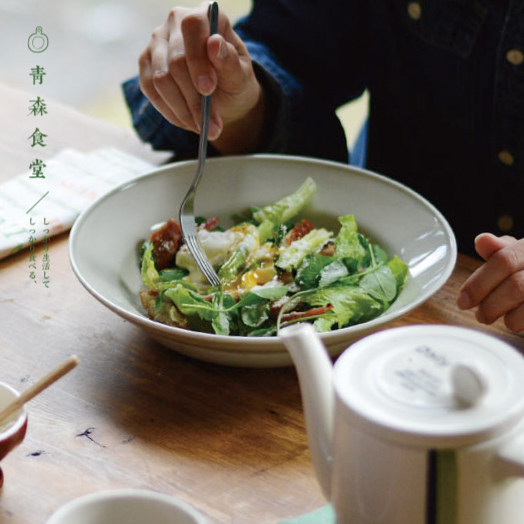 〈青森食堂〉日本制studio m'自然色宽边陶瓷沙拉意面钵主菜深盘