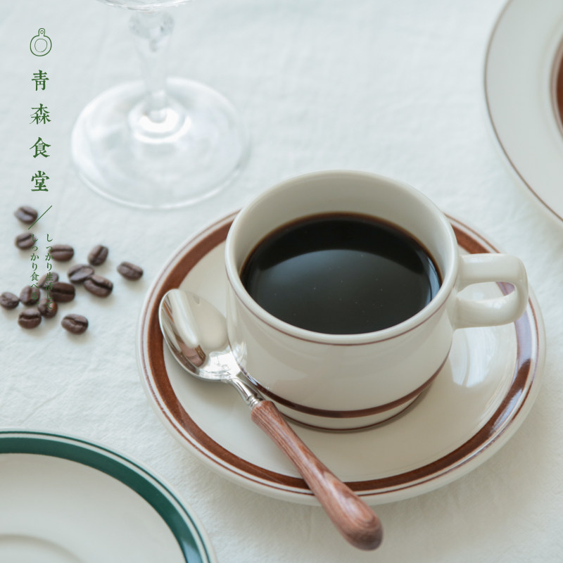 〈青森食堂〉日本制圆圈深咖啡杯