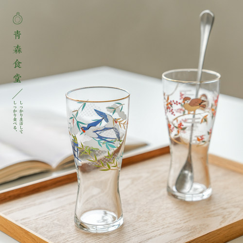 aderia冷饮汽水玻璃杯圆碟托盘