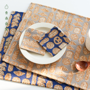 〈青森食堂〉日本入美味面包长方形加厚隔热茶杯垫餐桌防烫餐垫