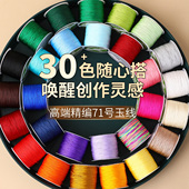 71号玉线编织绳小卷0.4mm项链绳子细手工穿文玩串珠手绳专用编绳