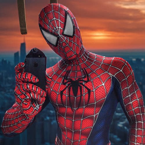 经典雷米托比蜘蛛童装黑蜘蛛COS成人连体紧身衣弹力莱卡量身定制