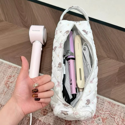 卷发棒收纳袋直板夹吹风机通用便携旅行隔热夹板收纳包手提大容量