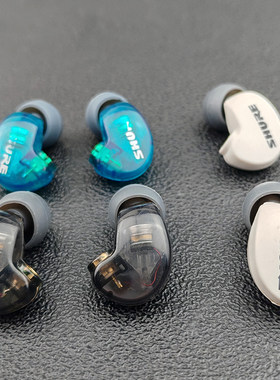 原装拆机库存尾货舒尔SE215入耳式耳机蓝hifi音质监听高解析mmcx