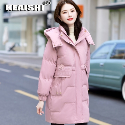 KEAISHI轻奢高端品牌羽绒服女款冬季2025新款中长款巨好看的外套