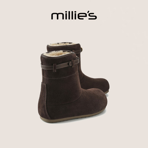 妙丽旗舰店官方加绒雪地靴