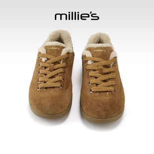 复古休闲棉鞋 妙丽加绒勃肯鞋 新款 保暖雪地靴 女2025冬季 MILLIE