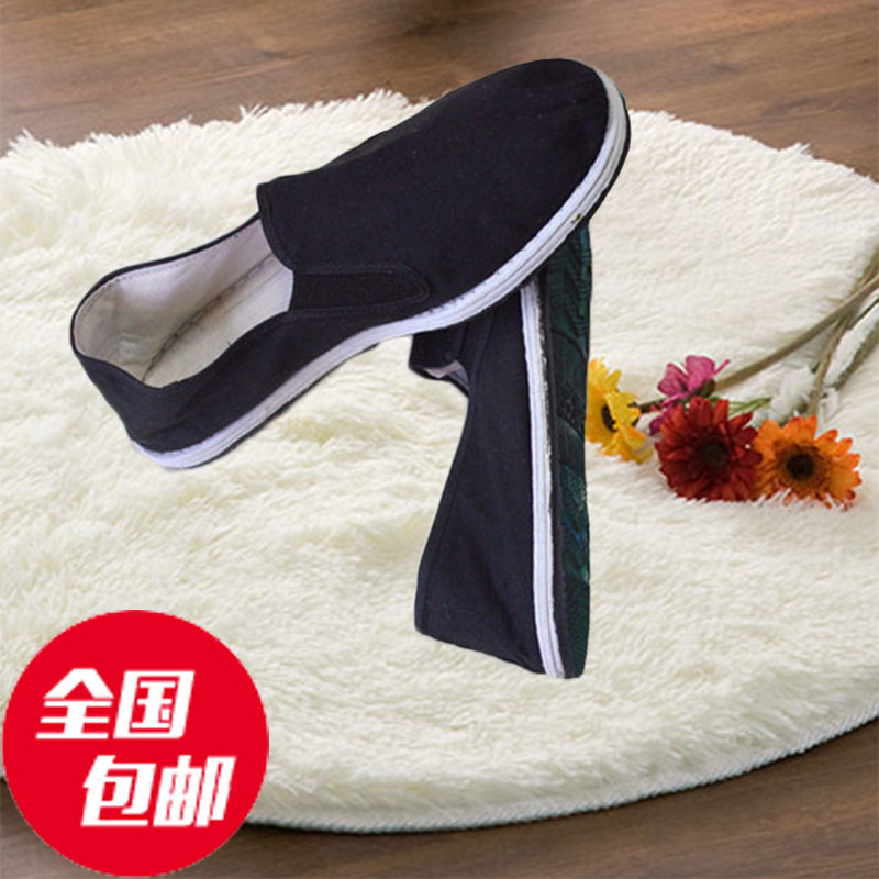 3520老式风耐磨松紧口轻便帆布鞋图片
