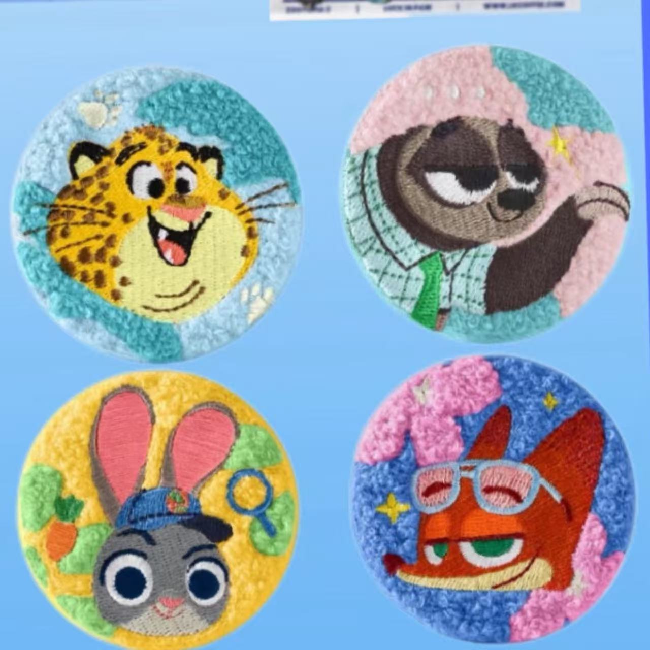 瑞辛联名疯狂动物城刺绣冰箱贴