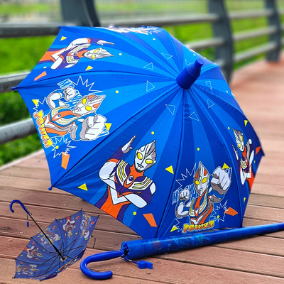 奥特曼儿童雨伞幼儿园卡通长柄晴雨伞小学生男女安孩全轻便超人伞