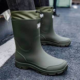 德国进口品质防滑雨鞋男女中筒雨靴2026防水登山涉水胶鞋钓鱼骑行