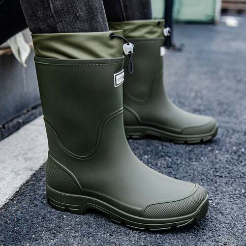 德国进口品质防滑雨鞋男女中筒雨靴2026防水登山涉水胶鞋钓鱼骑行