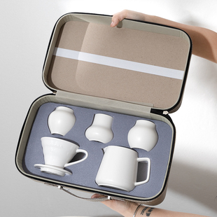 koonan手冲咖啡壶套装 礼盒logo定制陶瓷v60滤杯分享壶送礼伴手礼