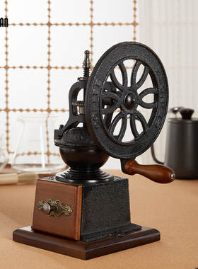 koonan手磨咖啡机 手摇家用小型复古磨豆机手动咖啡豆研磨机器具