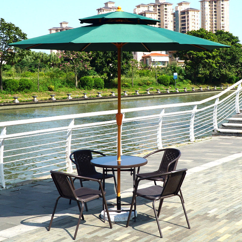 戶外桌椅帶傘室外庭院遮太陽傘組合露天休閑外擺咖啡廳奶茶店桌椅在類目 住宅傢俱, 戶外/庭院傢俱, 桌椅套件中 - 來自Buy2taobao.com提供專業的淘寶代購服務