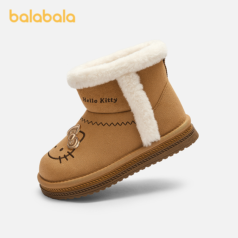 【三丽鸥IP商场同款】巴拉巴拉女童雪地靴加绒棉靴子冬季2025新款