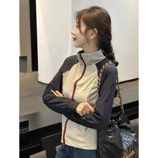 立领防晒衣女款外套2026新款夏季冲锋衣薄款透气防晒服小个子穿搭