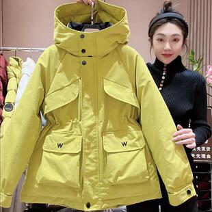 2026年冬季新款加厚羽绒棉服女装外套中长款韩版宽松工装派克棉衣