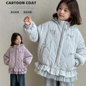 外套儿童棉衣 小女孩韩系公主风冬装 女童棉服秋冬2025新款 洋气童装