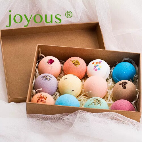 气泡弹礼盒bath bombs 浴盐爆炸球 沐浴球泡澡球气泡弹热卖