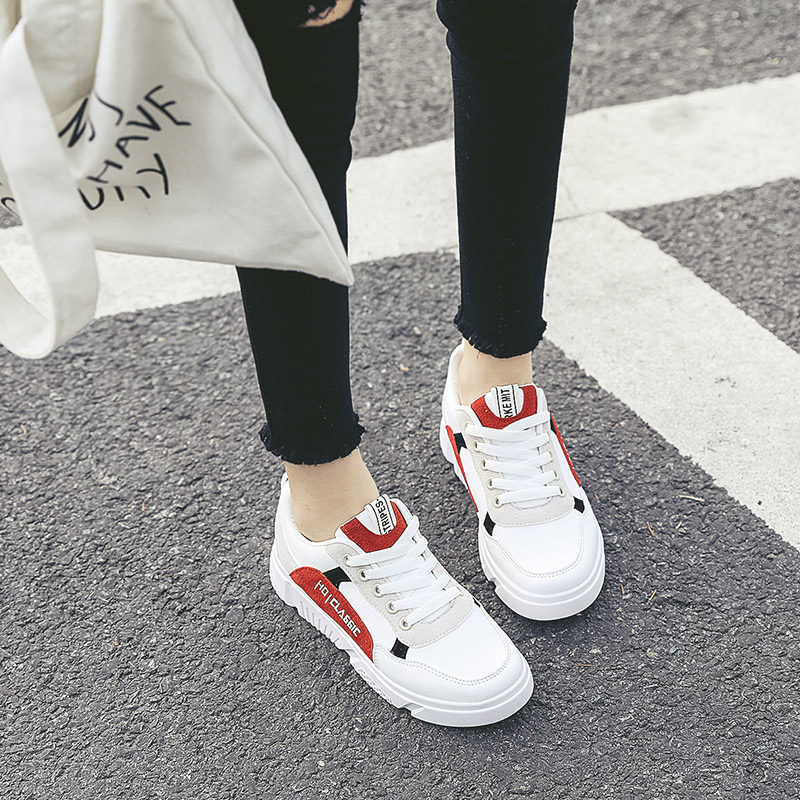 Net Red 2019 new pattern Net Red Ultra-fire ins Korean Edition Versatile leisure time motion White Spring Spring Flat bottomin the Women's Shoes, Low shoes  category - from Buy2taobao.com to provide professional Taobao agent buy service