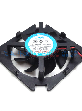 ATI HD5450 AMD显卡风扇 单风扇 PLA04710S12M 2线风扇 12V 0.09A