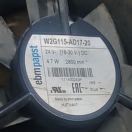 EBMPAPST W2G115-AD17-20 EBM 24V 4.7W 127*127*38MM 耐高温风扇