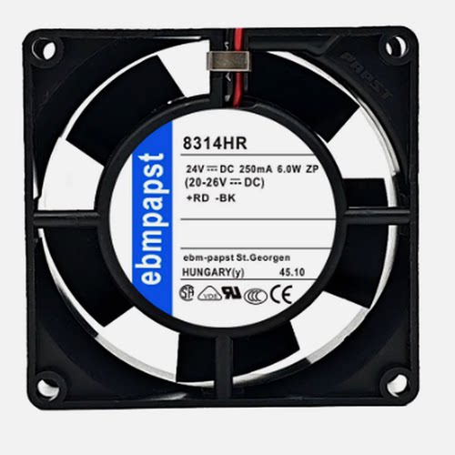 全新原装德国/ebmpapst 8314 HR 24VDC 6W 变频器专用散热风扇8CM