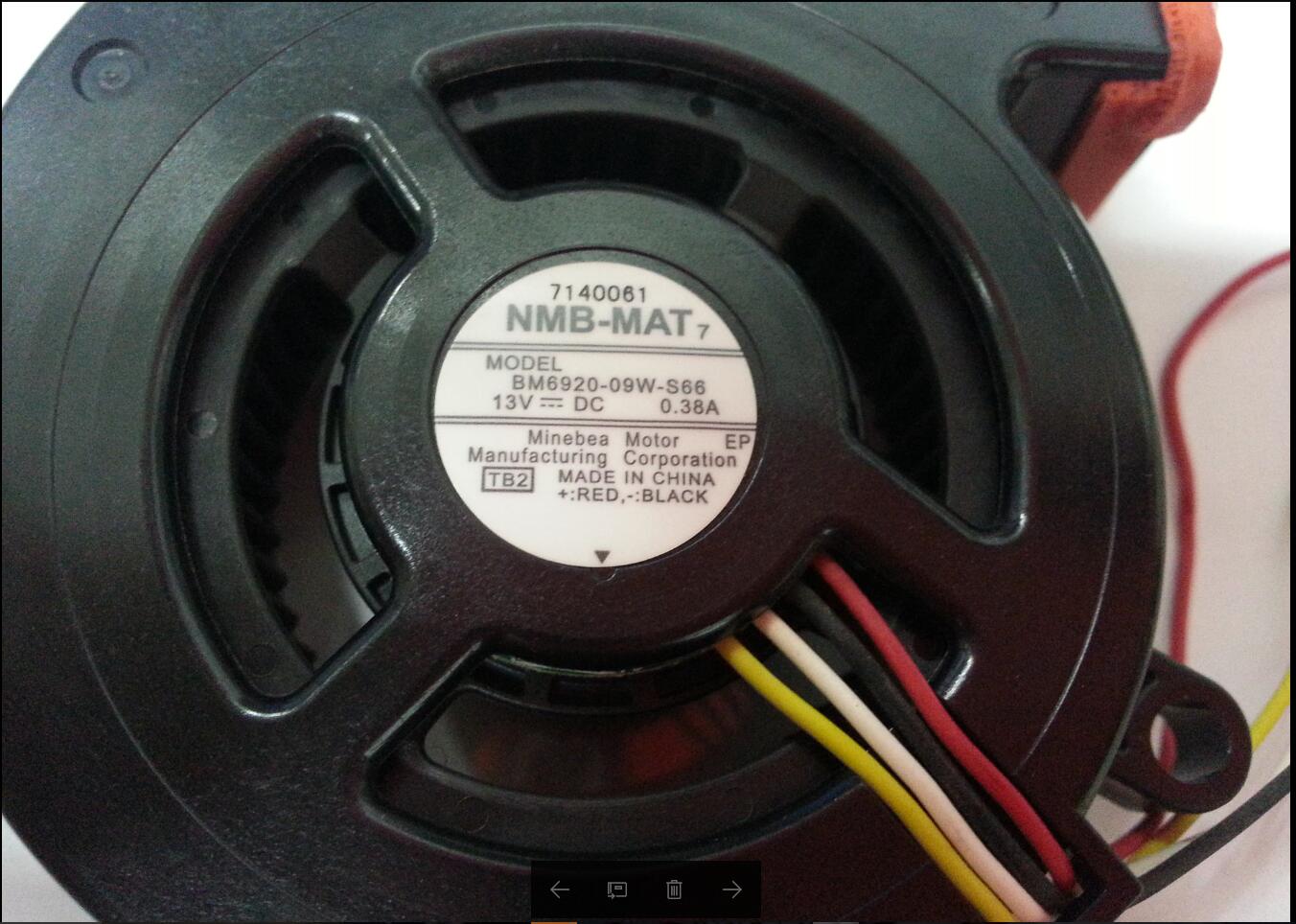 全新爱普生 EB-1960 ELPLP75 风扇 NMB BM6920-09W-S66 13V 0.38A