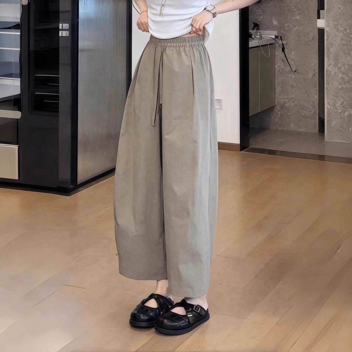 大码胖mm速干防晒冰丝阔腿裤子女夏季薄款宽松显瘦九分直筒运动裤,女装/女士精品,休闲裤,淘宝优惠券,粉丝福利购,淘宝优惠卷