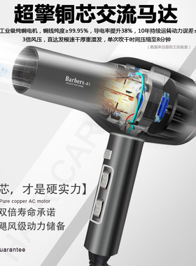 家用专业电吹风机A1发廊专业吹风筒冷热风大功率负离子理发店专用