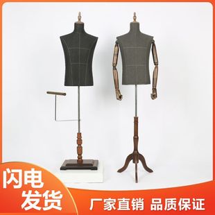 店男模特西服展示假模高档砂洗灰模特人台半身模高档特男模特 服装