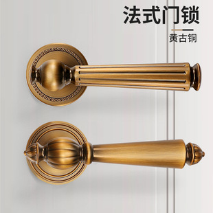 分体式 门锁家用卧室房门锁法式 磁吸静音室内卫生间木门锁具全套