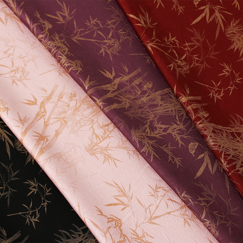 醋酸竹报平安印花面料 秋冬连衣裙外套棉服布料 古风印花布零剪,纺织面料/辅料/配套,印花面料,淘宝优惠券,粉丝福利购,淘宝优惠卷