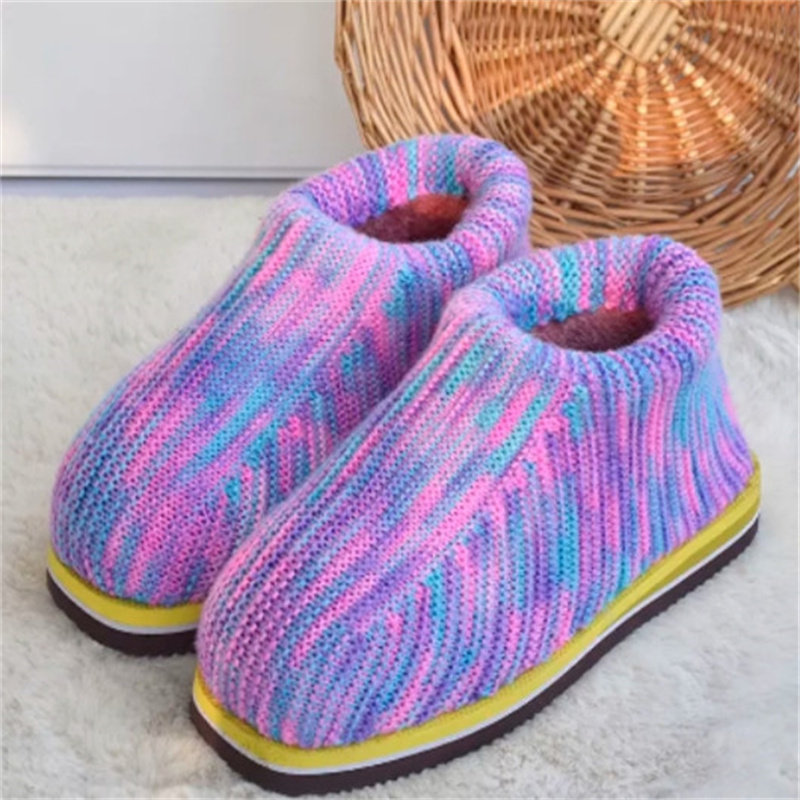 毛线鞋女结婚针织手工编织钩织鞋冬季加绒拖鞋纯手工成品毛线棉鞋,居家布艺,居家棉拖/棉鞋,淘宝优惠券,粉丝福利购,淘宝优惠卷