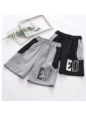 非常小鱼84302新款男童夏季针织运动休闲透气吸汗儿童中裤120-160