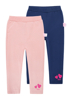 非常小鱼39132新款春秋季女童针织纯棉休闲打底裤铅笔长裤90-130