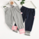 春秋季 女童装 针织中小童纯棉休闲长裤 非常小鱼81693新款 130