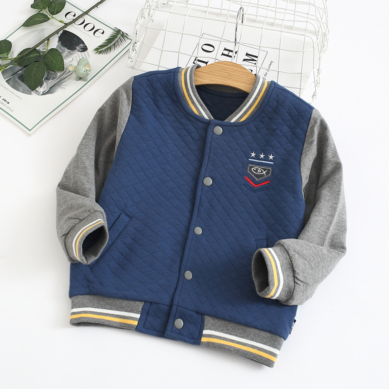 新款深秋长上衣100-140棒球服